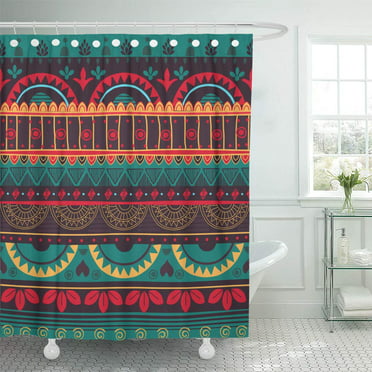Details about   YoKII Mudcloth Fabric Shower Curtain Extra Long 78-Inch Ethnic African Inspired